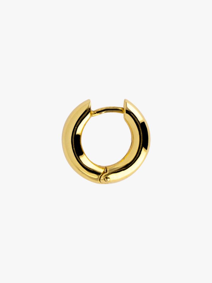 Yellow gold chunky hoop