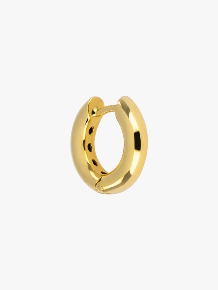 Yellow gold chunky hoop