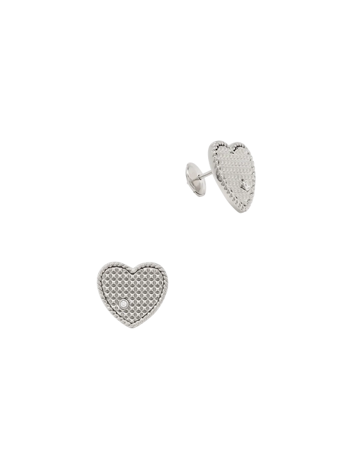 White gold picotti heart studs photo