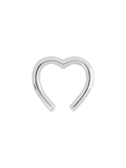 White gold heart clip photo