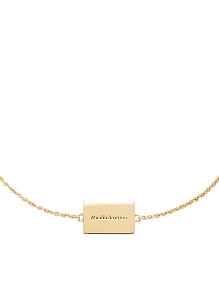 Bracelet my declaration yellow gold