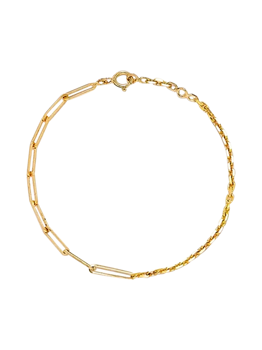 Maxi solitaire bracelet nude yellow gold photo