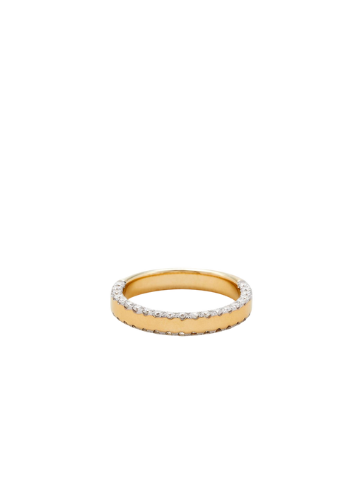 Bague Grignotée pm in gold photo