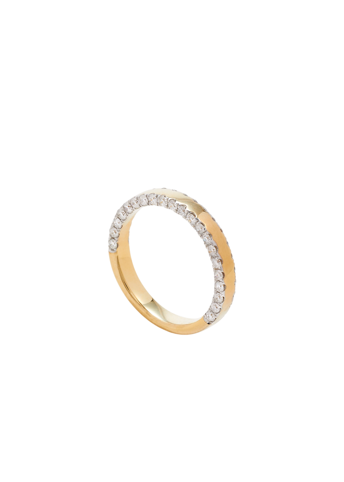 Bague Grignotée pm in gold