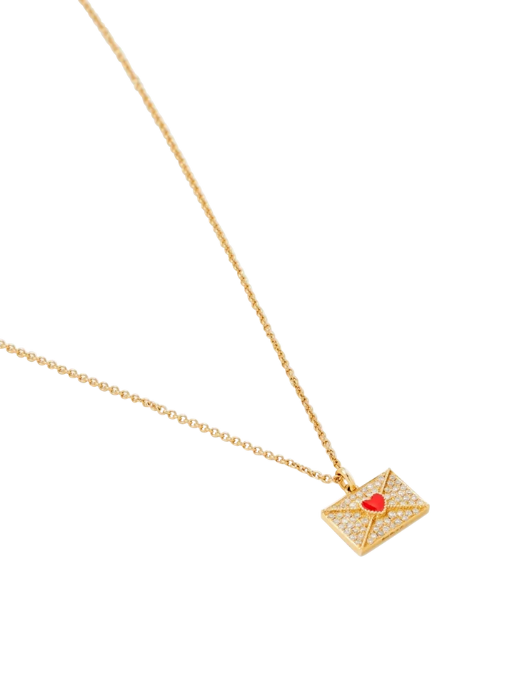 Yellow gold statement pendant