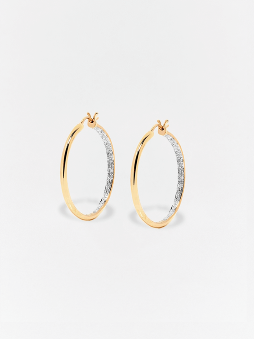 Hidden diamond hoops photo