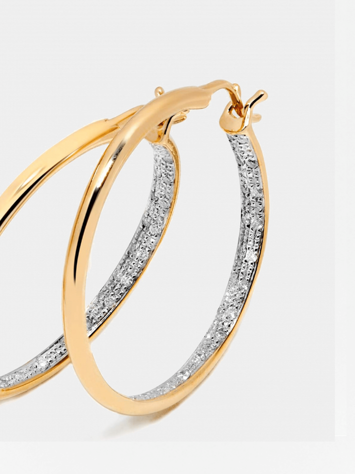 Hidden diamond hoops