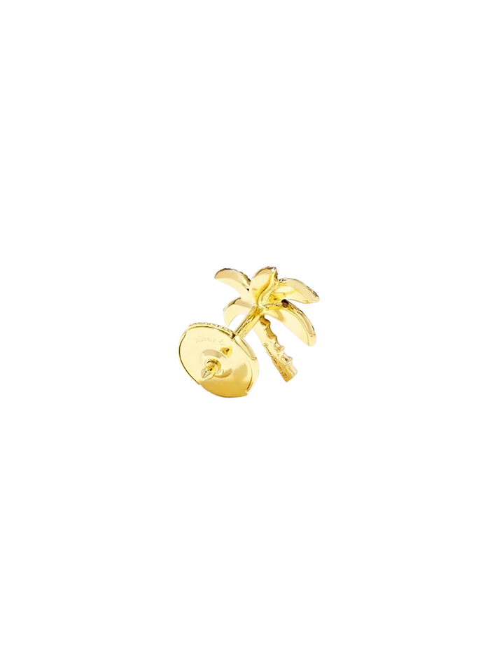 Chip palm diamonds yellow gold