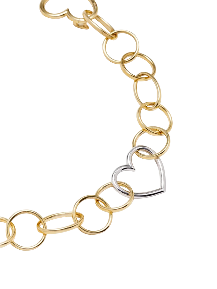 Maxi iconic heart mesh bracelet 