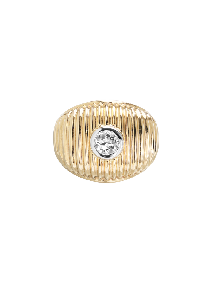 Maxi berlingot yellow gold ring