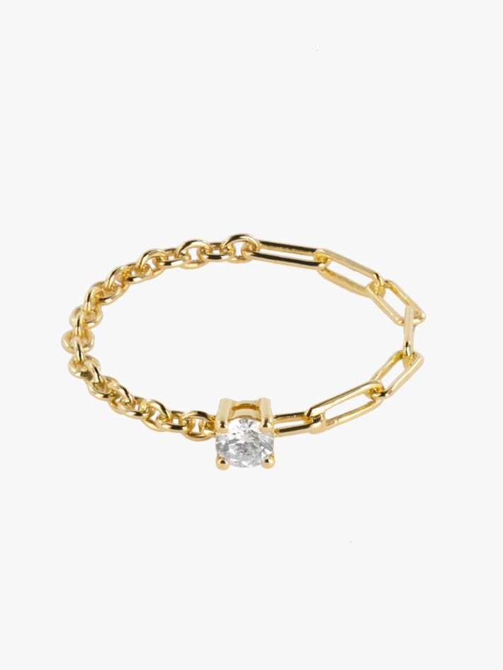 Diamond mixed-chain ring