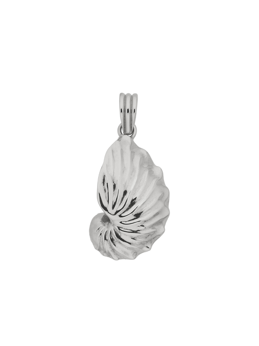 Paper nautilus charm silver photo