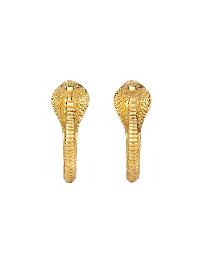 Cobra hoop earrings
