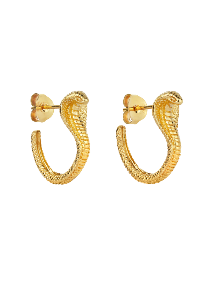 Cobra hoop earrings