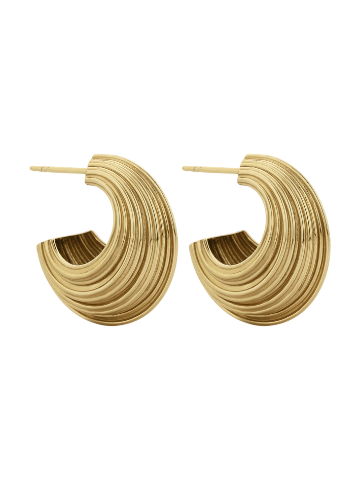 Rae hoop earrings gold