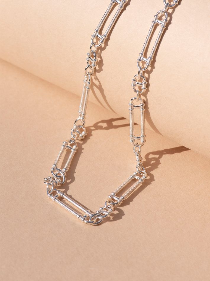 Prana chain necklace silver