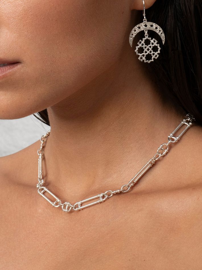 Prana chain necklace silver