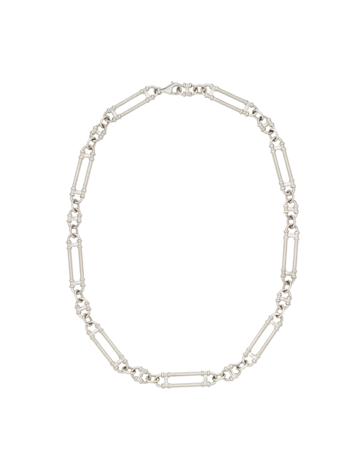 Prana chain necklace silver photo