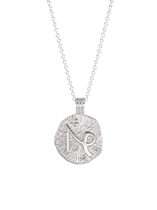 Sun in capricorn necklace - sterling silver photo