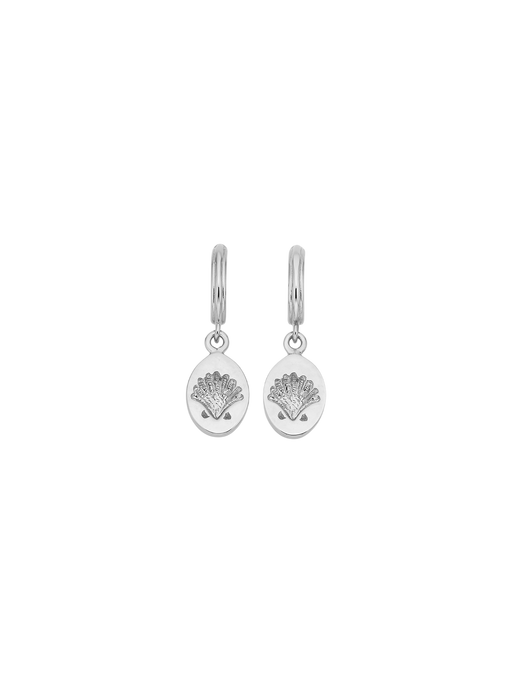 Secret society of shell lovers earrings silver photo