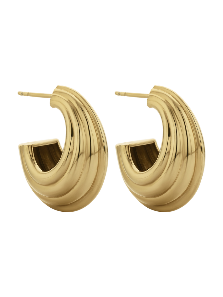 Solina hoop earrings gold