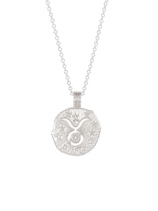 Sun in taurus necklace - sterling silver photo