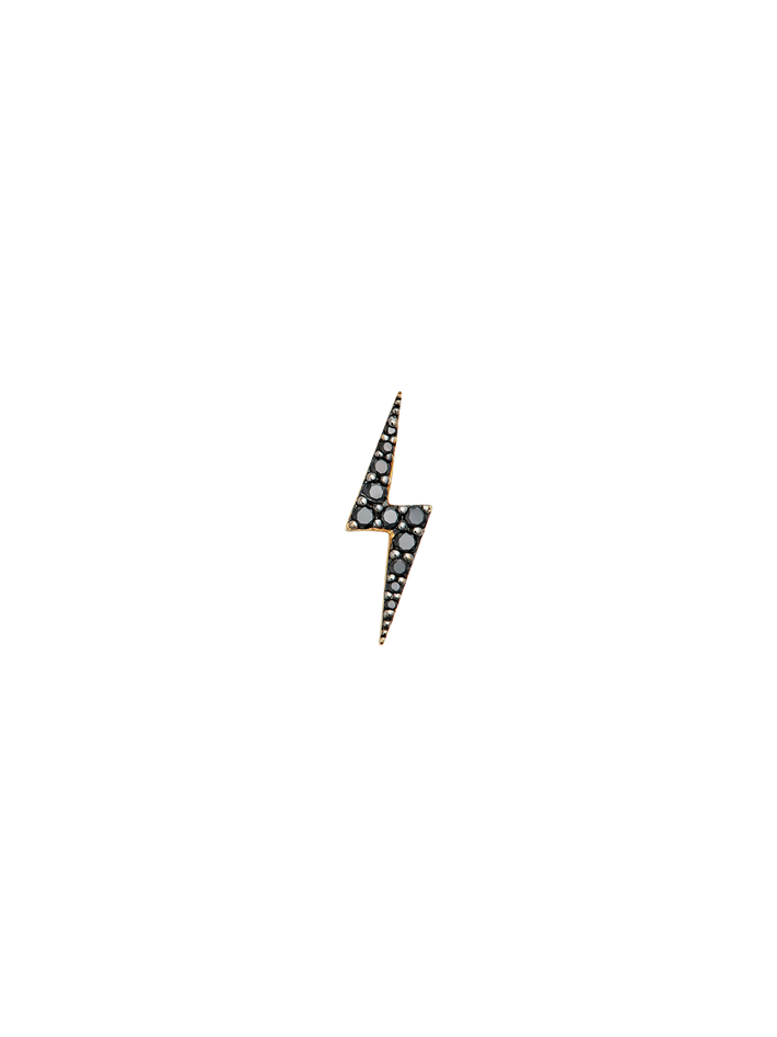 Zap black diamond stud