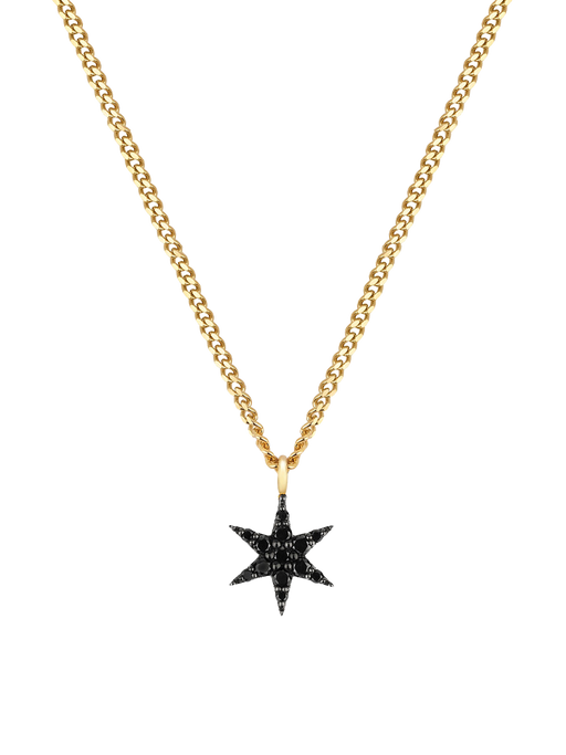 Mini anahata black diamond necklace photo