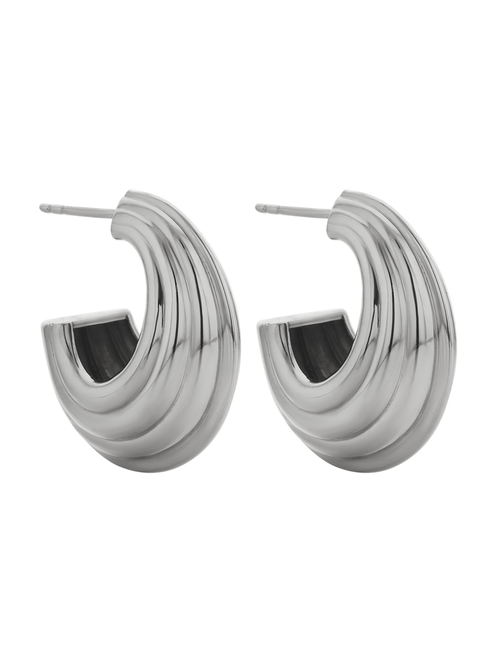 Solina hoop earrings silver