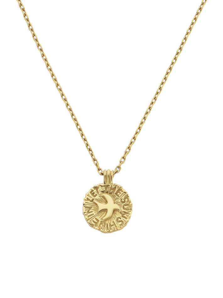 Let the sun shine in necklace gold