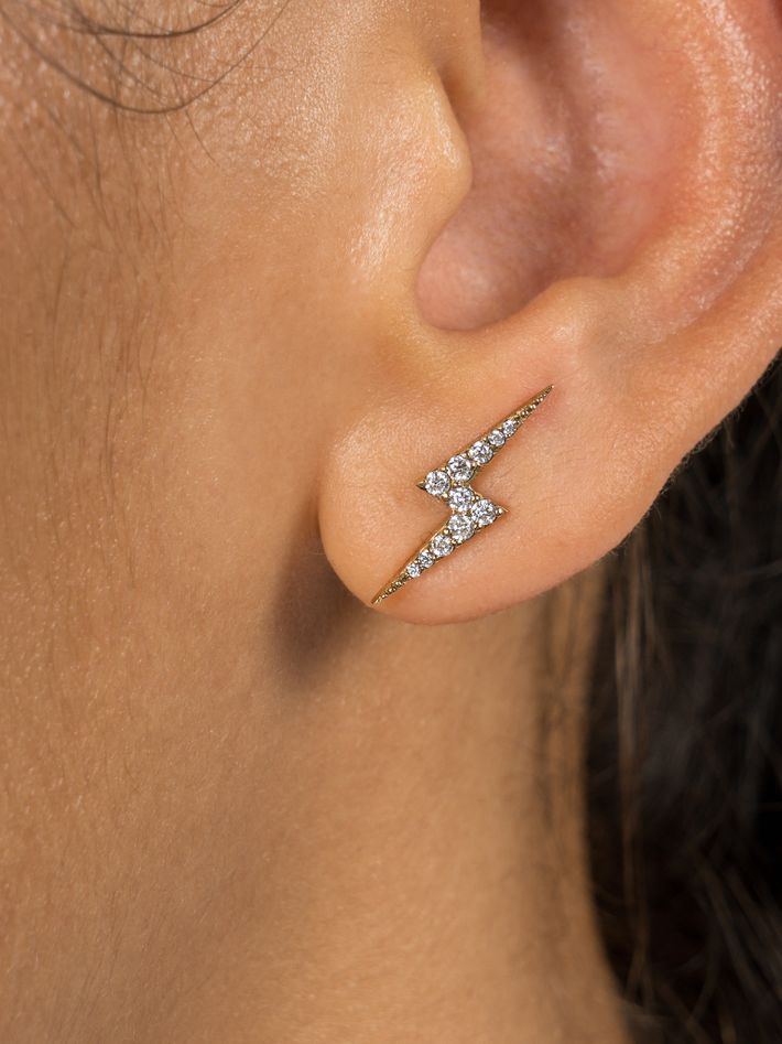 Zap diamond stud