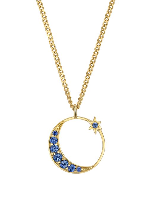 Celestia blue sapphire necklace photo