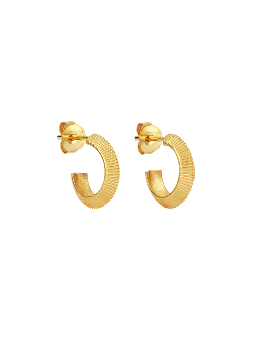 Mini tasa hoop earrings gold photo