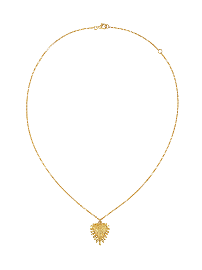 Heart rays necklace