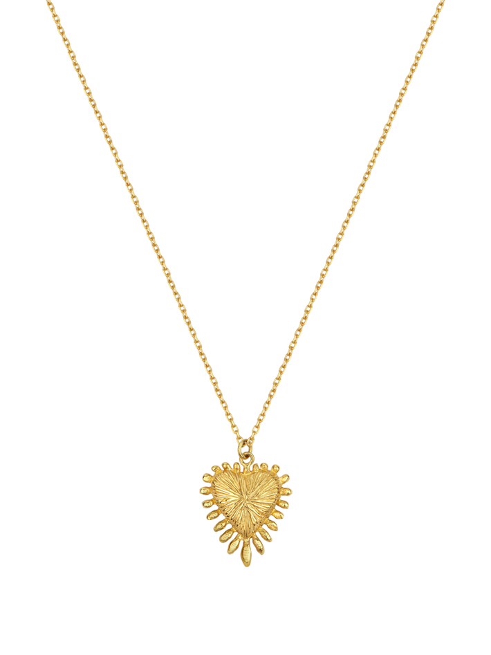 Heart rays necklace