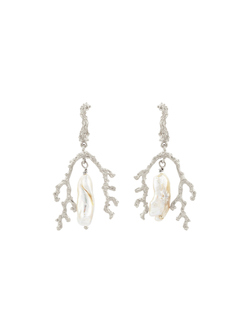 Mutiara pearl earrings silver photo