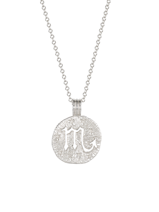 Sun in scorpio necklace - sterling silver photo
