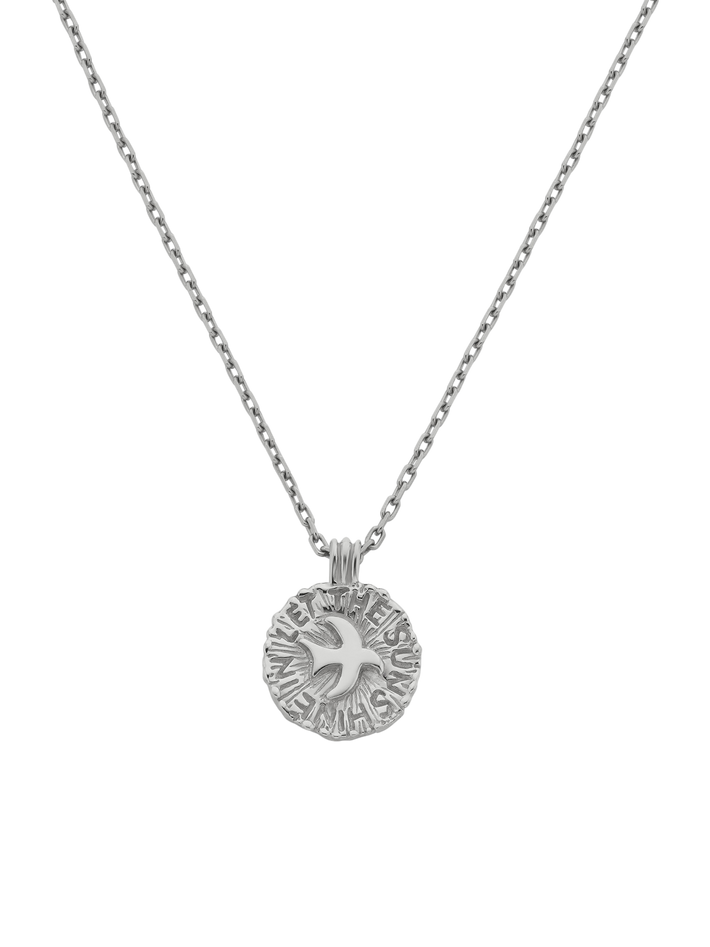 Let the sun shine in necklace silver