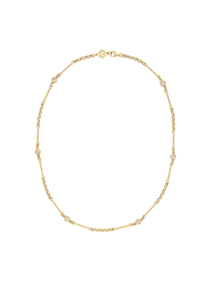 Azalea rose quartz necklace
