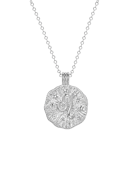 Sun in leo necklace - sterling silver photo