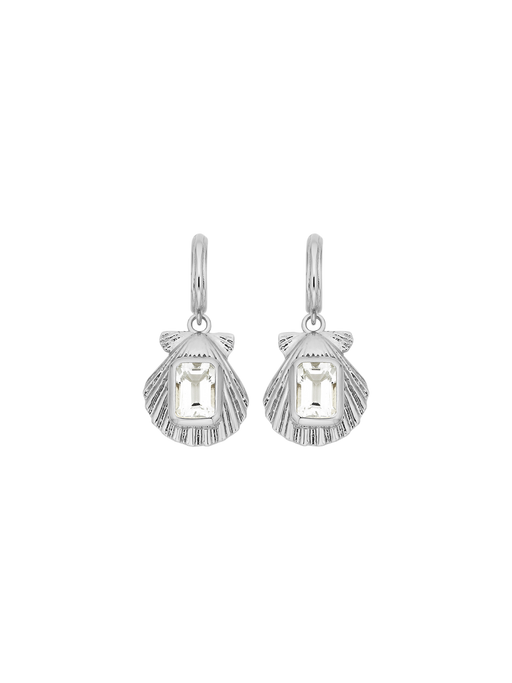 Cordelia earrings silver with white topaz photo