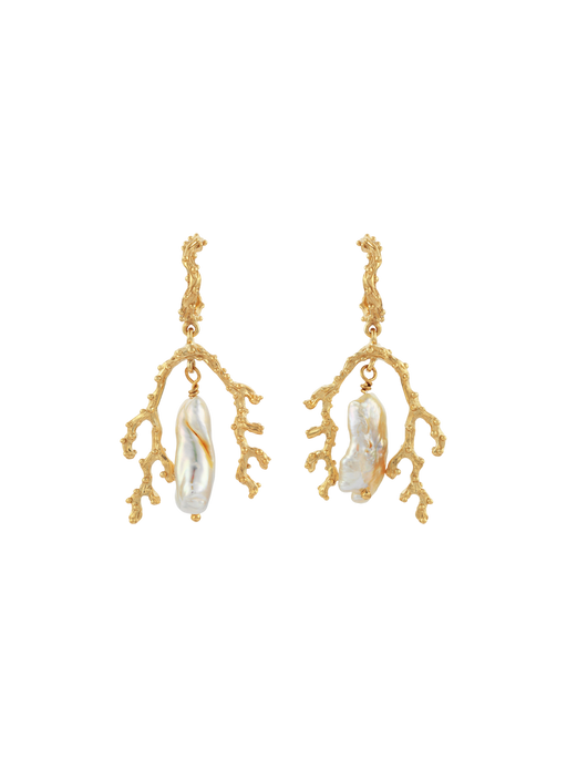 Mutiara pearl earrings gold photo