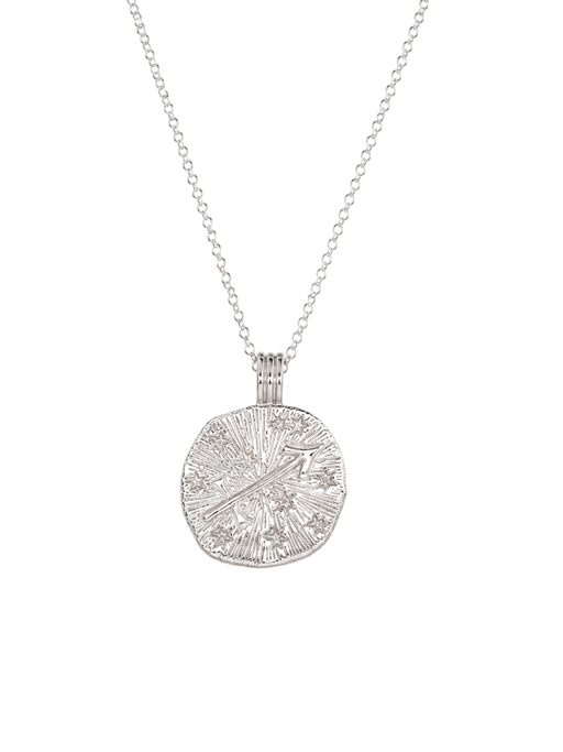 Sun in sagittarius necklace - sterling silver photo