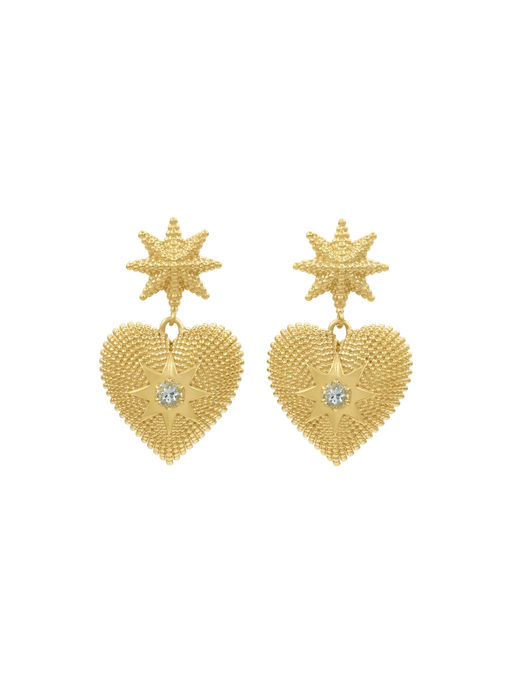 Brave heart aquamarine earrings photo