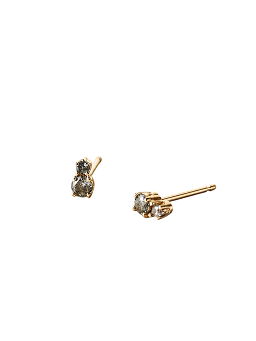Duet diamond studs photo