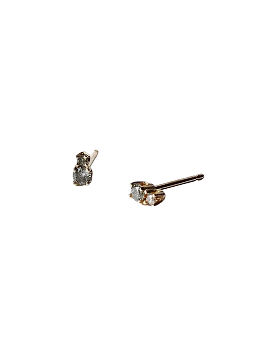 Duet diamond studs photo