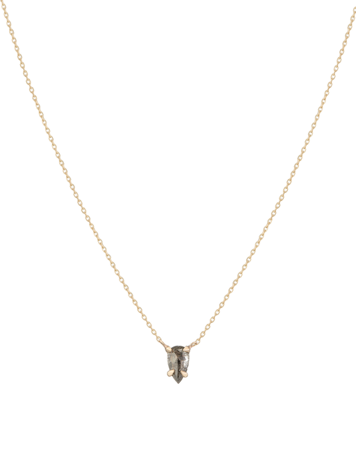 Grey pear diamond necklace photo