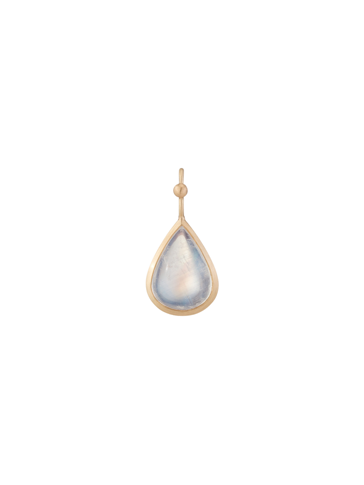 Granule pear moonstone pendant