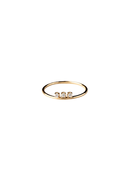 Floating white diamond ring photo