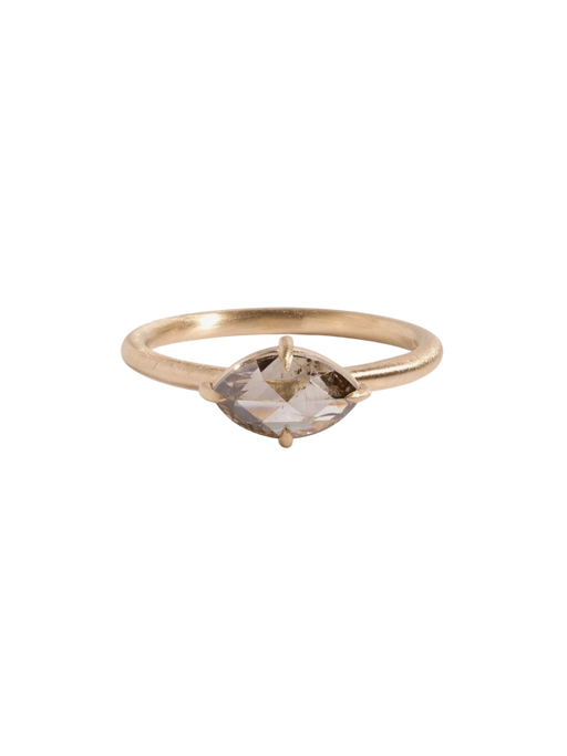Brown Sugar Marquise Diamond Ring 1.12ct photo
